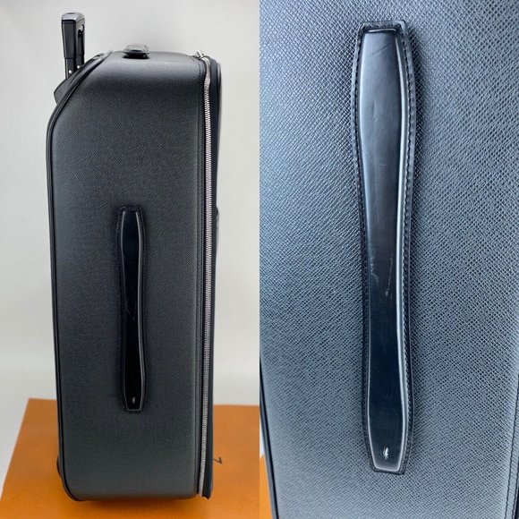 LOUIS VUITTON Luggage Taiga Pegase 60 Ardoise Rolling Suitcase Carryon - Picture 7 of 12